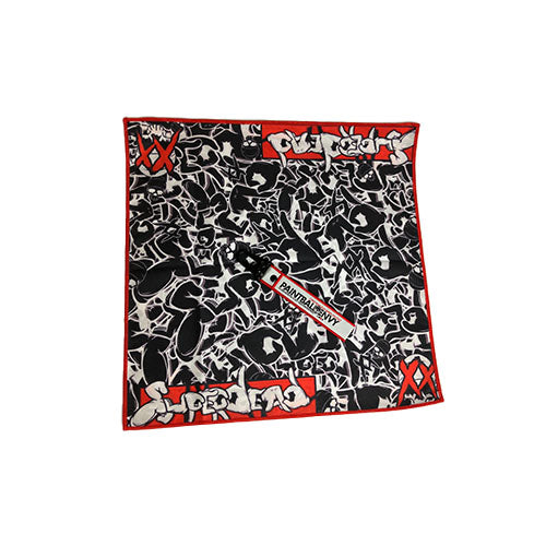 SuperDead Lens Cloth + key chain - Red Hand Signals