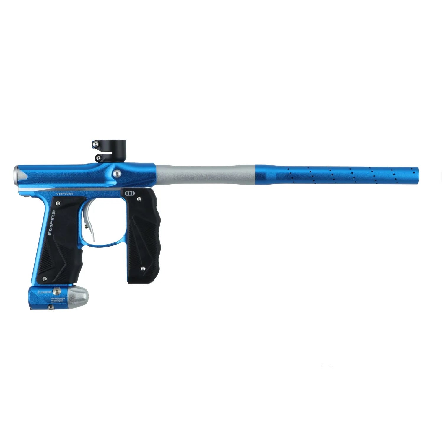 Empire Mini GS - Dust Blue / Dust Silver (2 Piece Barrel) – Just Paintball