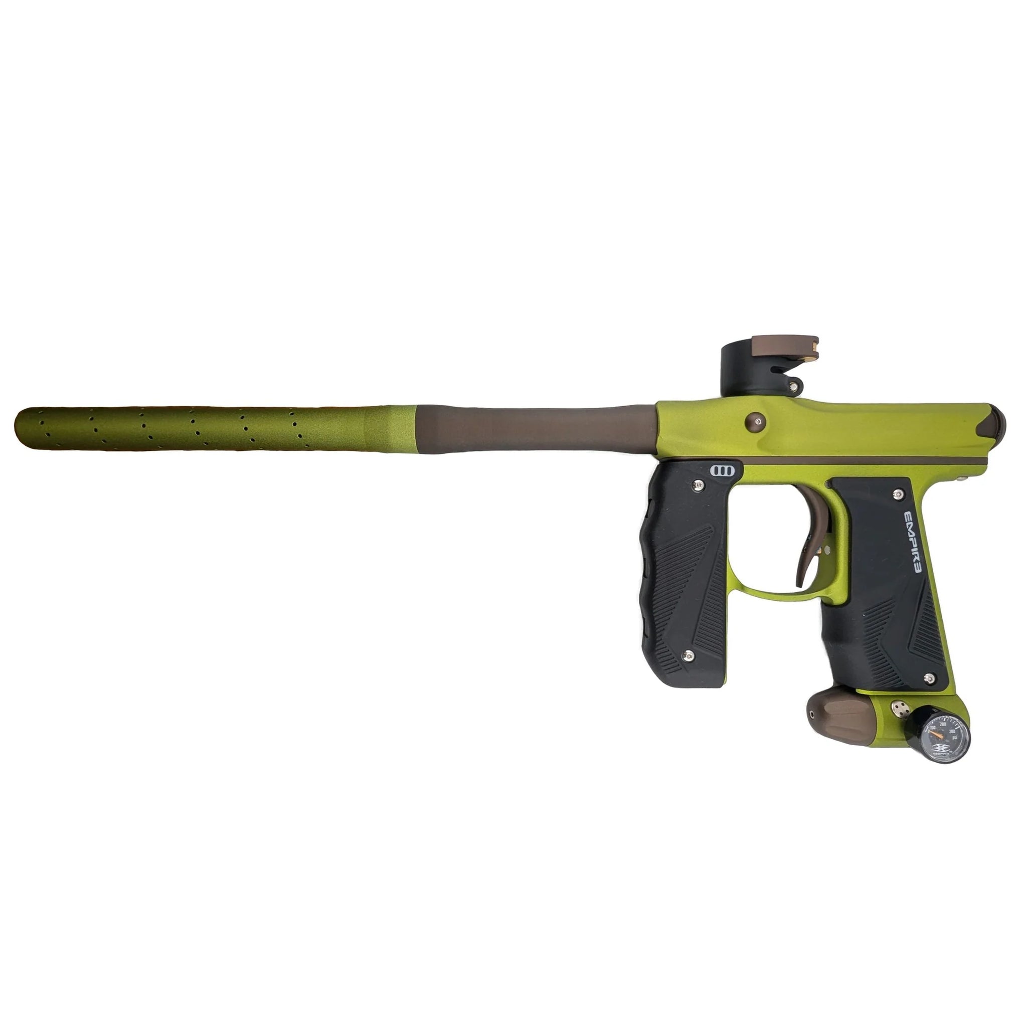 Empire Mini GS - Dust Green / Dust Brown (2 Piece Barrel) – Just Paintball