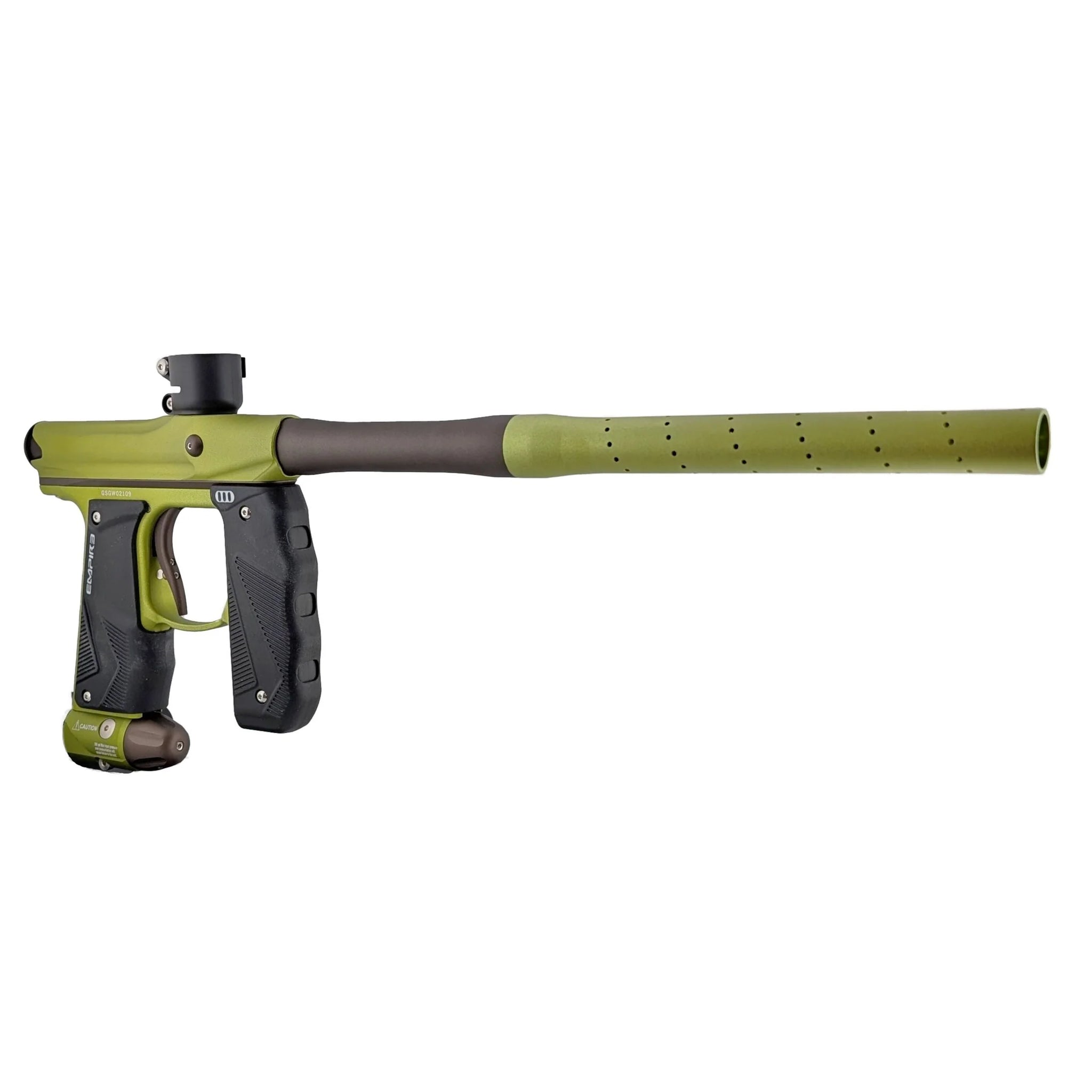 Empire Mini GS - Dust Green / Dust Brown (2 Piece Barrel) – Just Paintball