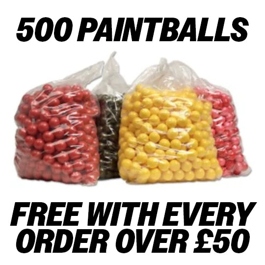 500 Paintballs for FREE with every order over £50