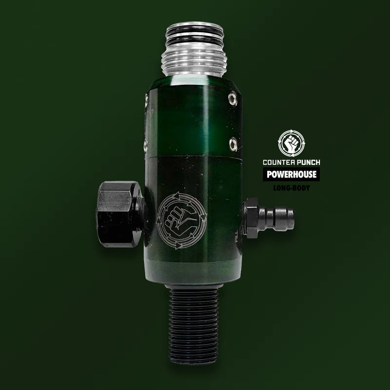 POWERHOUSE COUNTERPUNCH "LONGBODY" REGULATOR - ACID WASH - BLACK / GREEN ACID