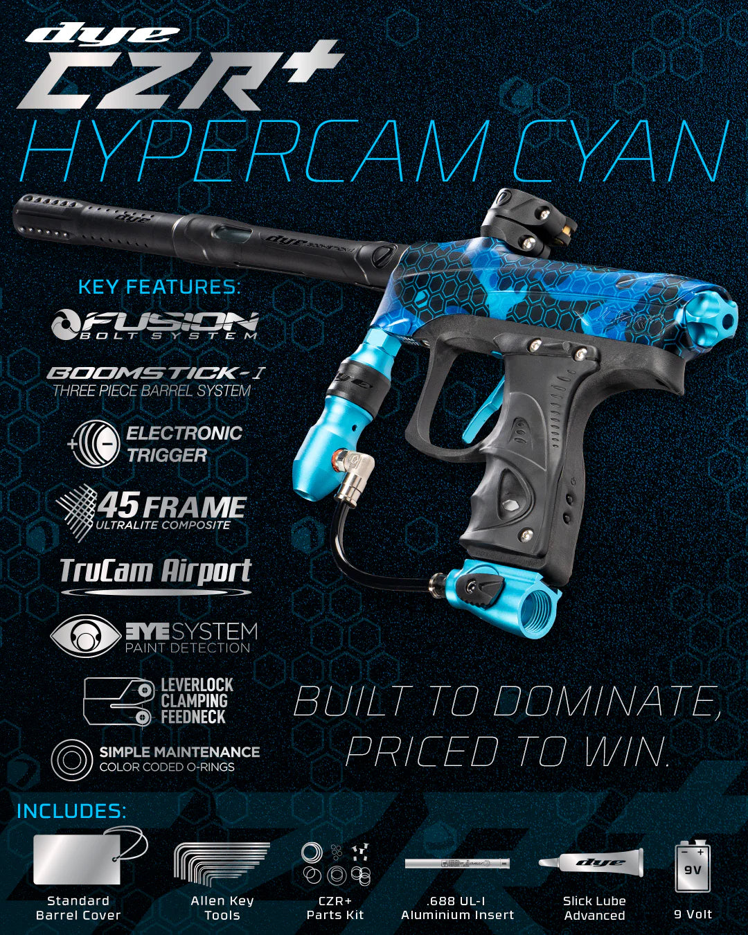 Dye Rize CZR+ PGA HyperCam / Cyan Dust