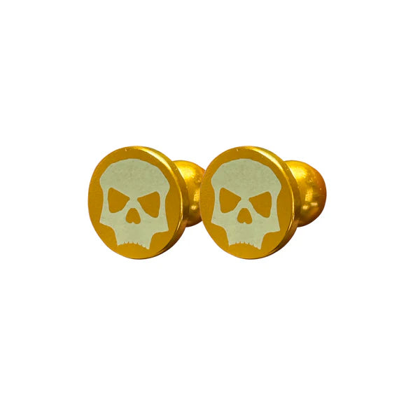 Infamous Skull Plugs - Aluminum Anodized (JT Proflex) - Gold