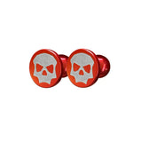 Infamous Skull Plugs - Aluminum Anodized (JT Proflex) - Red