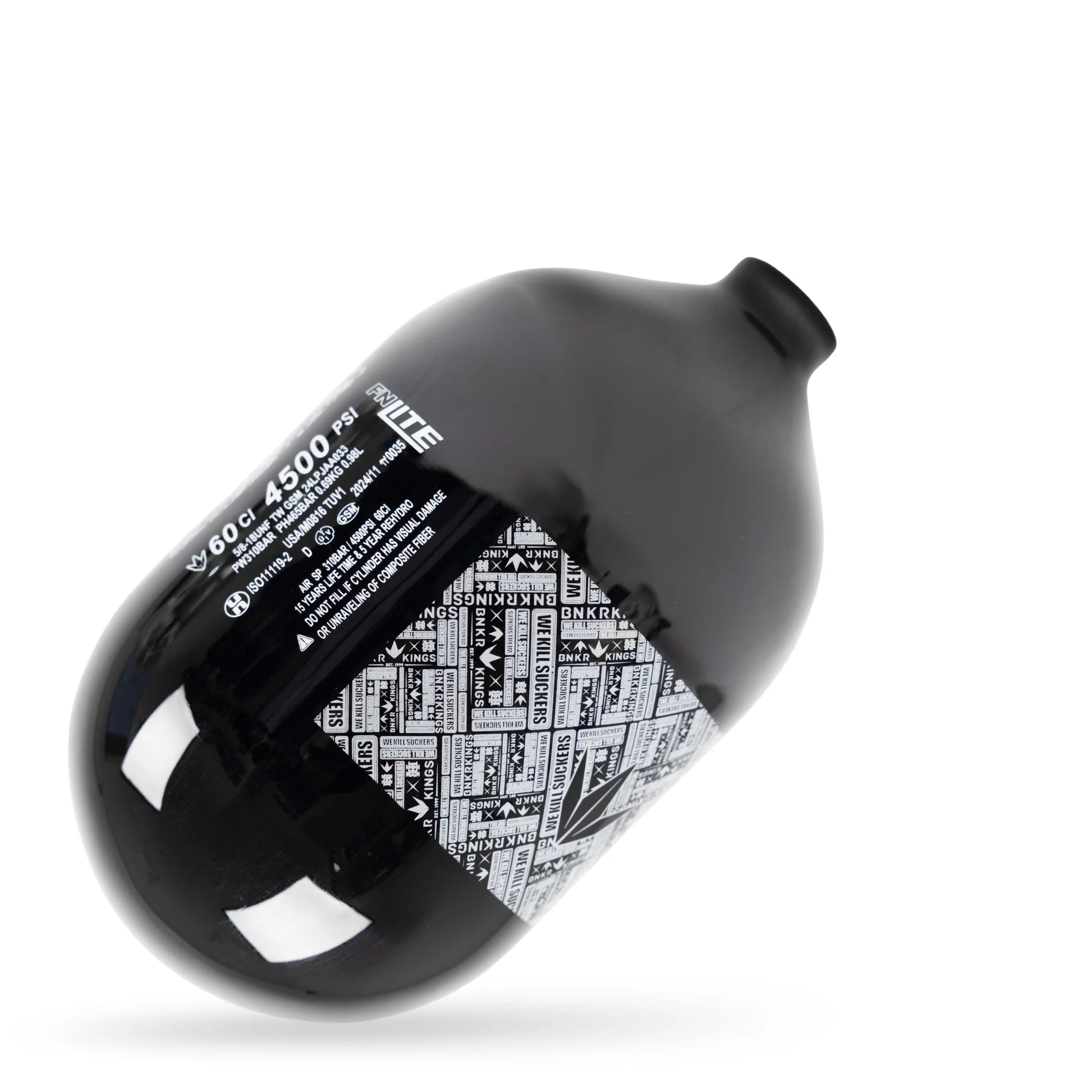 Bunkerkings FN Lite - 60ci 4500psi - Black WKS