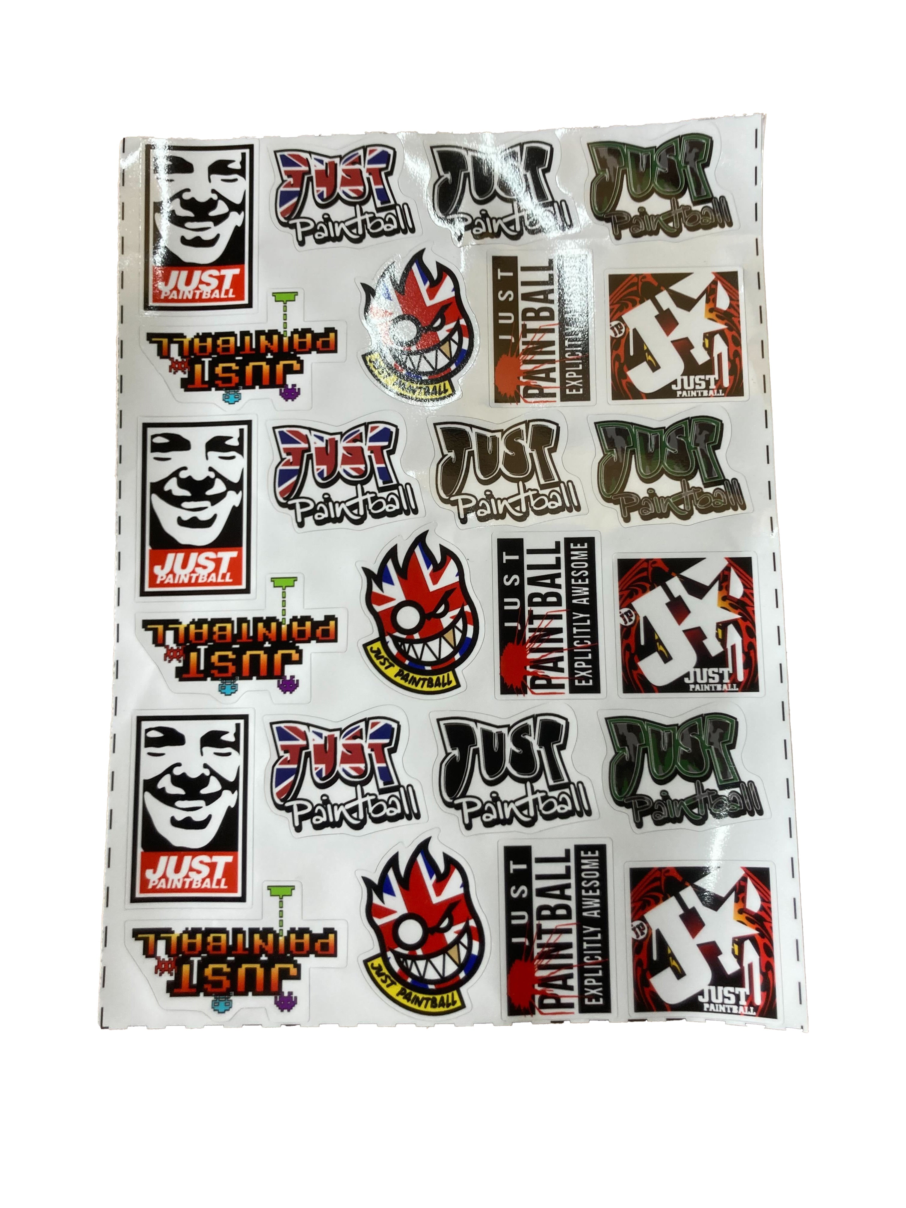 Just Paintball Sticker Sheet
