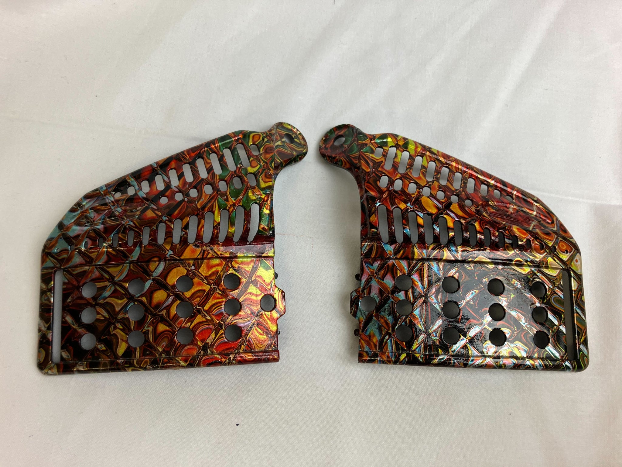 JT Proshield faceplate - 1of1 - Trippy Scales + Free Matching Ears
