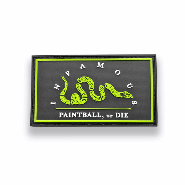 Infamous Paintball or Die Patch - Lime