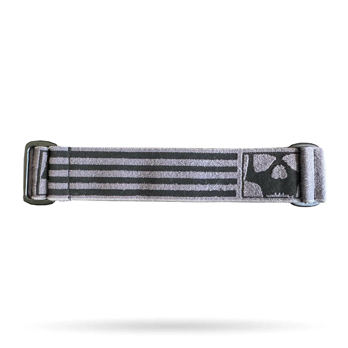 INFAMOUS™ GOGGLE STRAP – SKULL & STRIPE GREY/BLACK
