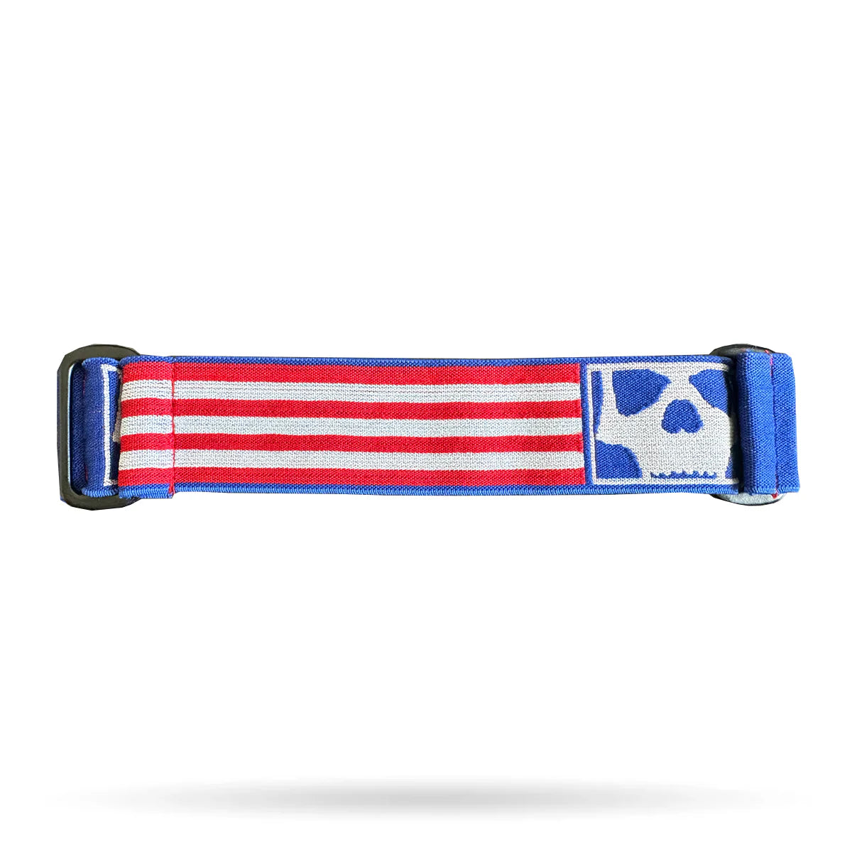 INFAMOUS™ GOGGLE STRAP – SKULL & STRIPE RED/WHITE/BLUE