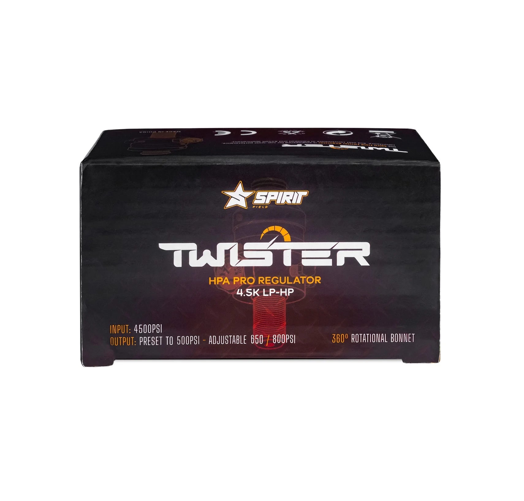 Spirit Field HPA Twister Regulator 4.5k LP-HP Black