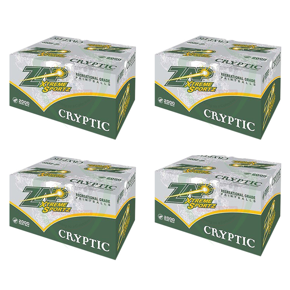 Zap Cryptic Paintballs 4x Box Bundle