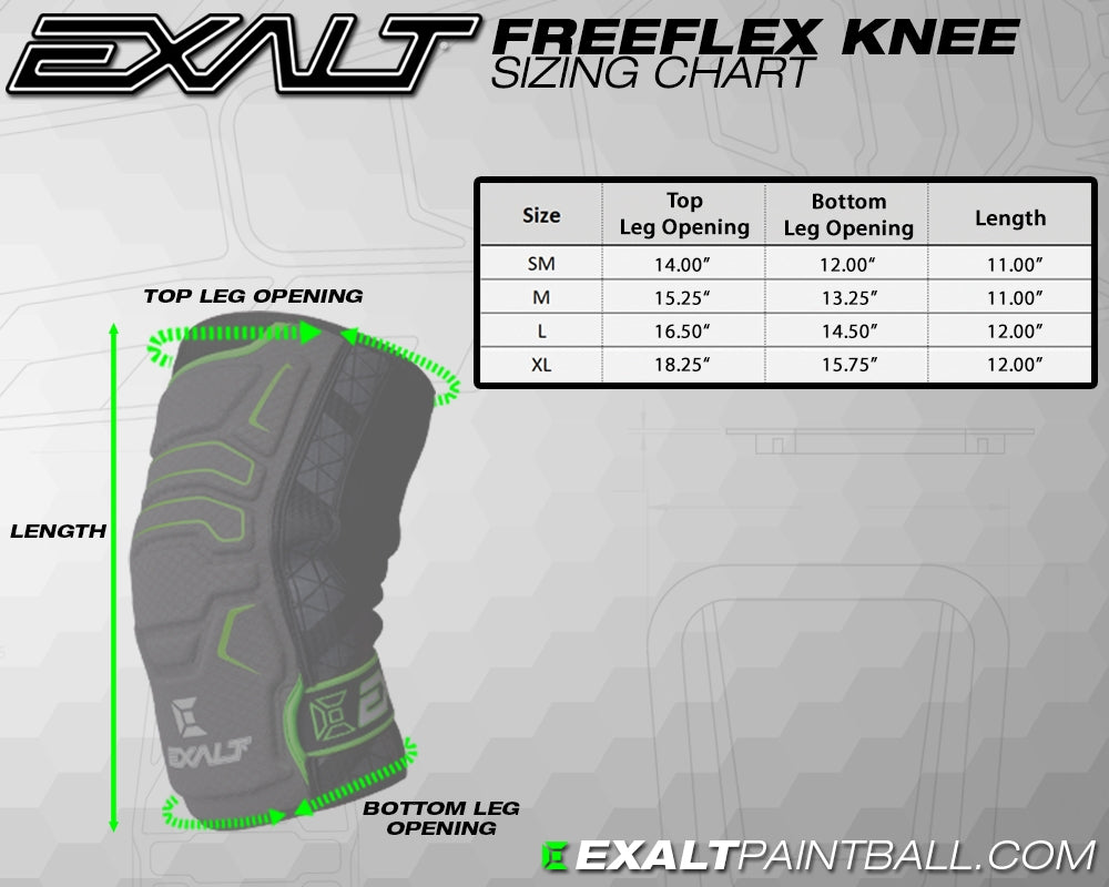 Exalt FreeFlex Knee Pad Black - Small