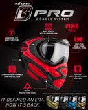 DYE i3 Pro Goggle - Fire Red