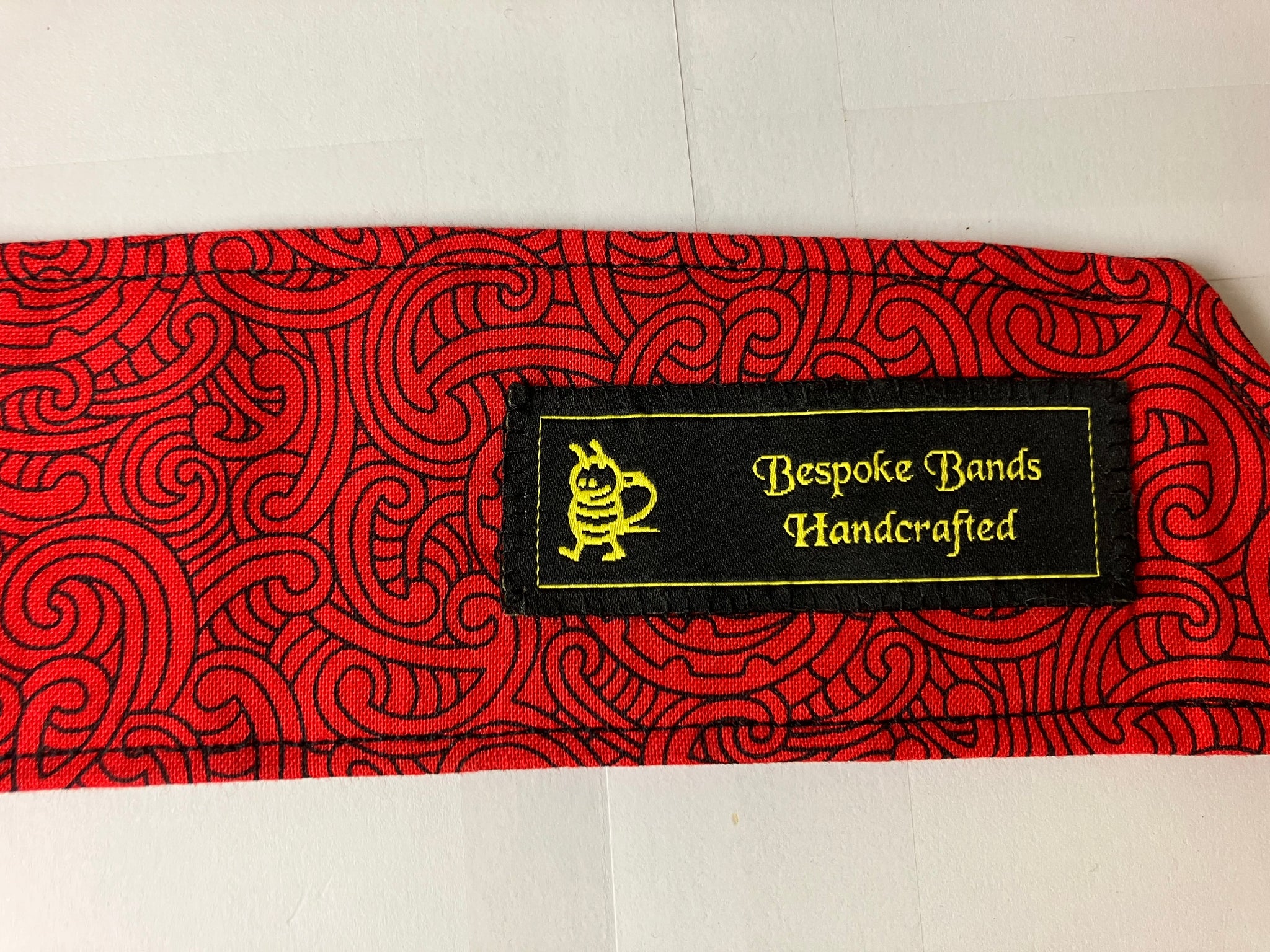 Bespoke Bands "Red Abstract" Headband