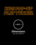 Kids Pop-Up Play Tunnel - BTP