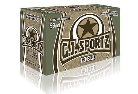G.I Sportz Field 0.50cal Paintballs Box Of 2000