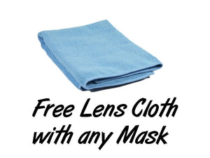 Free Lens Cloth with any Mask