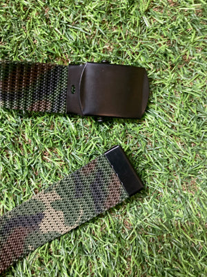 Canvas Belt Woodland Camo 34"